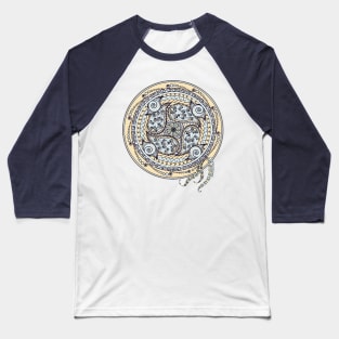 Paisley Balance Mandala Baseball T-Shirt